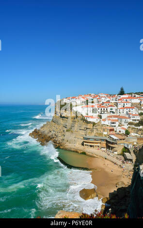 Azenhas do Mar. Colares, Sintra. Lissabon, Portugal Stockfoto