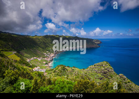 Portugal, Azoren, Santa Maria Island, Sao Lourenco mit dem Baia do Sao Lourenco Bay Stockfoto