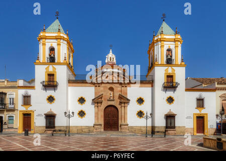 Die Socorro Kirche in Ronda an der Plaza del Socorro, Andalusien, Spanien Stockfoto