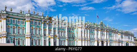 Panorama der Eremitage in St. Petersburg, Russland Stockfoto