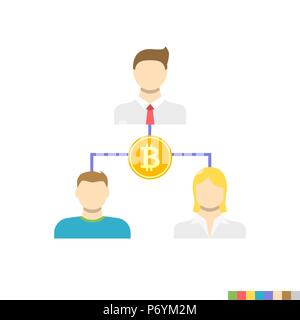 Doppelte Ausgaben Flachbild-Symbol Stock Vektor