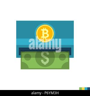 Rücktritt Flachbild-Symbol Stock Vektor