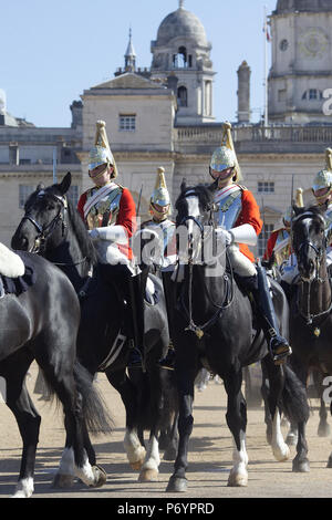 Household Cavalry, die Königinnen, die Rettungsschwimmer Stockfoto