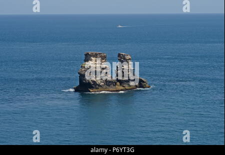 Meer stack Yehilu Halbinsel, Taiwan April Stockfoto
