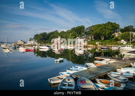 USA, New England, Cape Ann, Massachusetts, Annisquam, Boote Hummer Cove Stockfoto