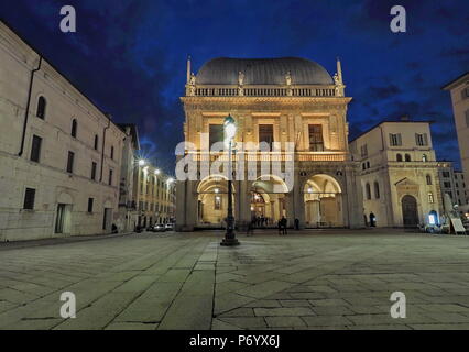 Brescia, Lombardei. Piazza della Loggia Stockfoto