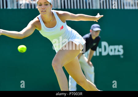 Danielle Collins (USA) spielen an der Natur Tal International, Eastbourne 27. Juni 2018 Stockfoto