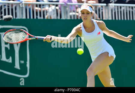 Danielle Collins (USA) spielen an der Natur Tal International, Eastbourne 27. Juni 2018 Stockfoto