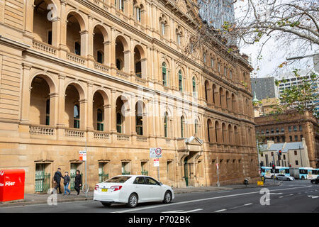 Die Beziehungen zwischen Kommission und Chief Secretarys Gebäude in der Bridge Street im Stadtzentrum von Sydney, Australien Stockfoto