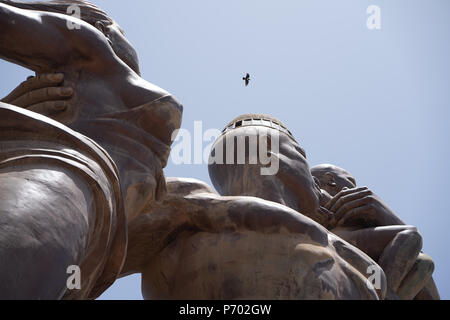 Statue zu Unabhängigkeit, Dakar, Senegal Stockfoto