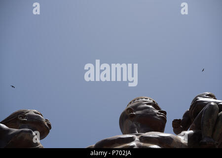 Statue zu Unabhängigkeit, Dakar, Senegal Stockfoto