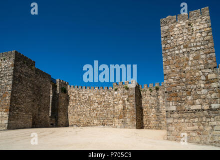 Schloss von Trujillo (Castillo árabe), Extremadura, Spanien, im IX-XII Jh. Stockfoto