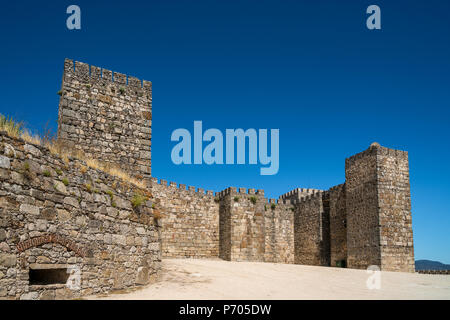 Schloss von Trujillo (Castillo árabe), Extremadura, Spanien, im IX-XII Jh. Stockfoto