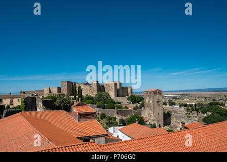 Schloss von Trujillo (Castillo árabe), Extremadura, Spanien, im IX-XII Jh. Stockfoto