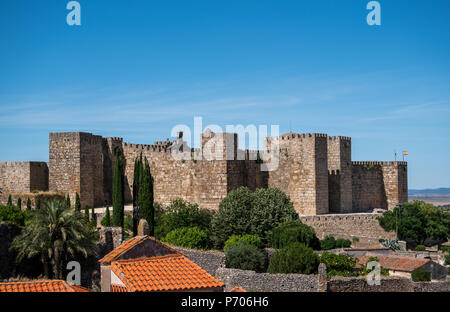 Schloss von Trujillo (Castillo árabe), Extremadura, Spanien, im IX-XII Jh. Stockfoto