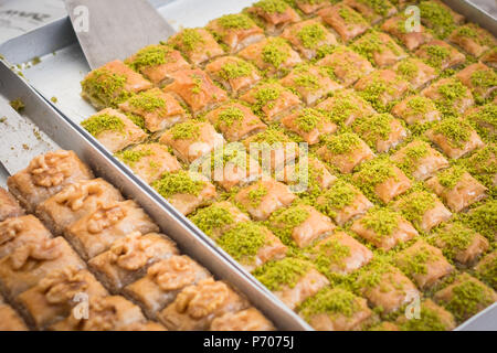 Baklava, süßes Dessert Gebäck - türkisches Essen - Stockfoto