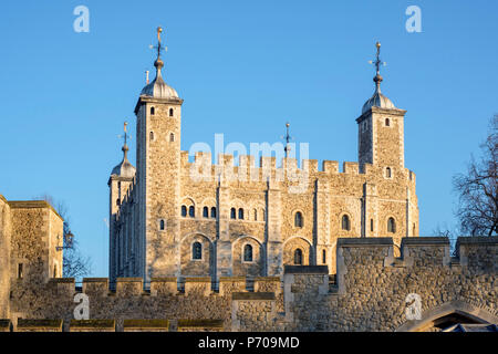 Vereinigtes Königreich, England, London. Tower von London, Weißen Turm. Stockfoto