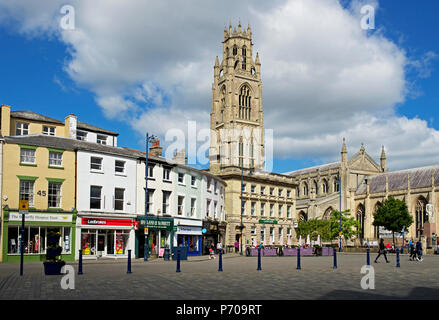 St. Botolph's Church - der Stumpf - Boston, Lincolnshire, England, Großbritannien Stockfoto