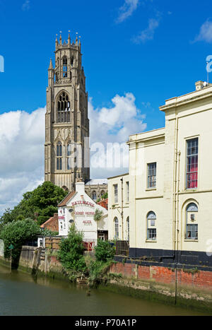 St. Botolph's Church - der Stumpf - Boston, Lincolnshire, England, Großbritannien Stockfoto