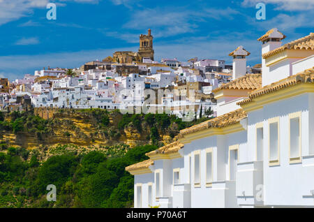 Spanien, Andalusien, Provinz Cadiz, Arcos de la Frontera, ein Pueblo Blanco, weißen Dorf Stockfoto