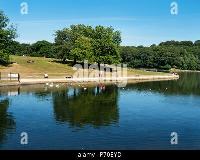 Waterloo See bei Roundhay Park Roundhay Leeds West Yorkshire England Stockfoto