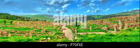 Berbero-Roman Ruinen von Djemila in Algerien Stockfoto