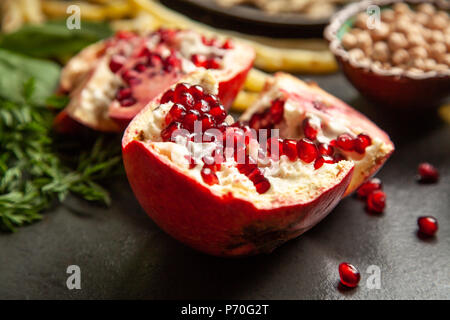 Falafel und Hummus Stockfoto