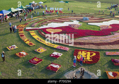 Tulip Festival in Mokry Dwor Polen - festiwal Tulipanow Mokry Dwor Polska Stockfoto