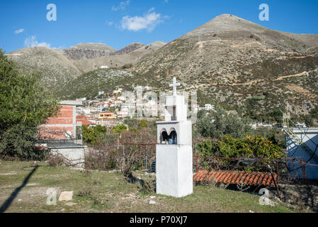 Piqeras Dorf, Saranda, Albanien Stockfoto