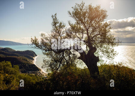 Piqeras Dorf, Saranda, Albanien Stockfoto