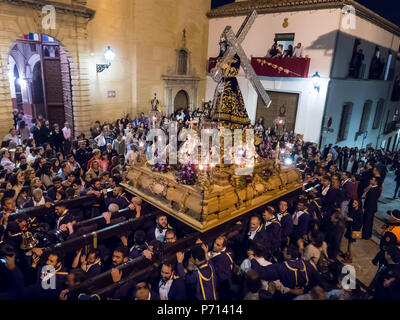 Antequera, bekannt für traditionelle Semana Santa (Karwoche) Prozessionen zu Ostern, Antequera, Andalusien, Spanien, Europa Stockfoto