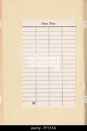 . Des Dichters Chantry.. Englisch: ein Scan der Leere Seite [7] von der Arbeit von Katherine Brégy" des Dichters Chantry'. N/A4 Der Poet's Chantry leer 7. Stockfoto