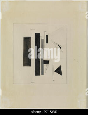 Kasimir Malewitsch Untitled (Suprematistische Komposition) 161 GUGG Untitled (Suprematistische Komposition, Malewitsch a) Stockfoto