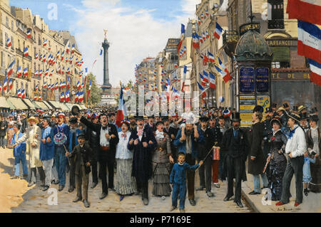 17 La Marseillaise Jean Béraud, 1880 Stockfoto