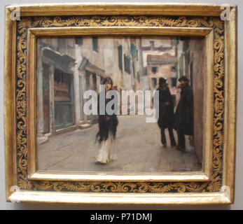. Englisch: Straße in Venedig 1882 148 John Singer Sargent - Straße in Venedig - 1. Stockfoto