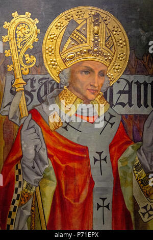 Saint William: Schutzpatron von York (12. Jahrhundert), in der Krypta der Kathedrale von York, Yorkshire, England, Vereinigtes Königreich. Stockfoto