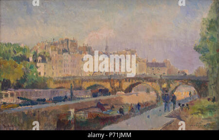 . Français: Paris, Le Pont Neuf (huile sur toile) 1906 176 Paris, Le Pont Neuf Stockfoto