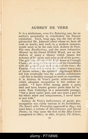 . Des Dichters Chantry.. Englisch: ein Scan der Arbeit von Katherine Brégy" des Dichters Chantry'. N/A5 des Dichters Chantry pg052 Stockfoto