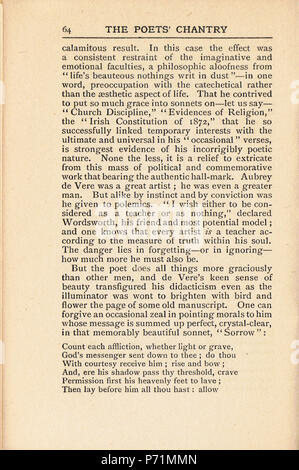. Des Dichters Chantry.. Englisch: ein Scan der Arbeit von Katherine Brégy" des Dichters Chantry'. N/A5 des Dichters Chantry pg064 Stockfoto