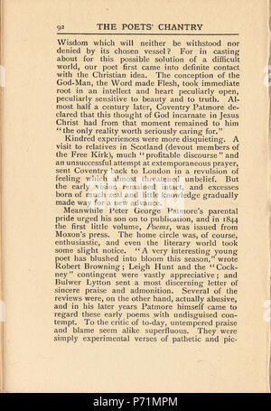 . Des Dichters Chantry.. Englisch: ein Scan der Arbeit von Katherine Brégy" des Dichters Chantry'. N/A5 des Dichters Chantry pg092 Stockfoto