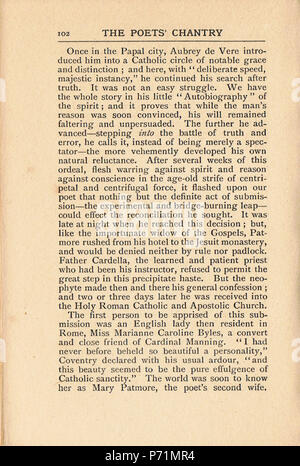 . Des Dichters Chantry.. Englisch: ein Scan der Arbeit von Katherine Brégy" des Dichters Chantry'. N/A5 des Dichters Chantry pg102 Stockfoto