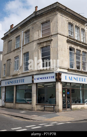 Waschsalon Cotham Hill Bristol England Stockfoto