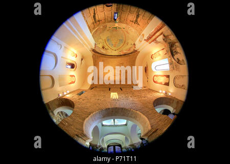 Blick in die Moschee Cristo de la Luz, Toledo, SpainMosque des Cristo de la Luz, Toledo, Spanien, Europa Stockfoto