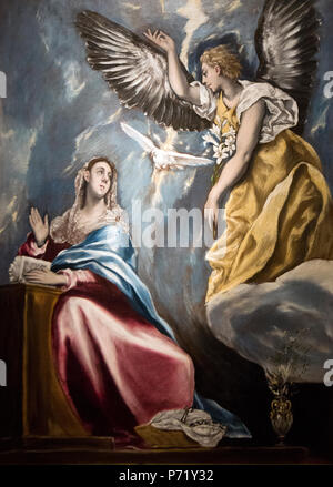 El Greco: "Die Verkündigung" (1600) Stockfoto