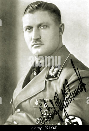 Englisch: Gauleiter Friedrich Hildebrandt. 7 Februar 1936 48 NSDAP-Gauleiter friedrich Hildebrandt Stockfoto