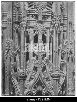 Englisch: Stände, Chester Cathedral. 1910 84 Holzschnitzereien in englischen Kirchen II-056-R Stockfoto