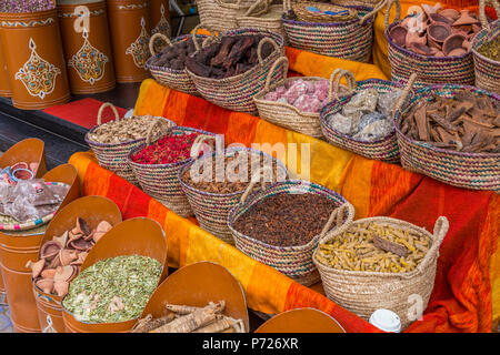 Spice Market, Souk, Mellah (altes Jüdisches Viertel), Marrakesch (Marrakesch), Marokko, Nordafrika, Afrika Stockfoto