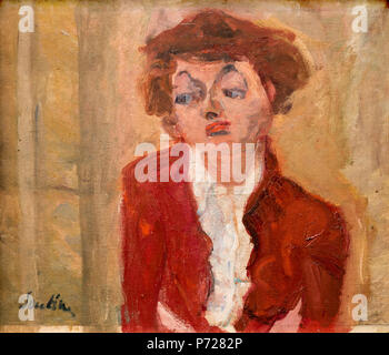 Français: chaïm Soutine (1893-1943), "La Jeune Anglaise", huile sur toile, Vers 1934, Slg. Jean Walter et Paul Guillaume, Musée de l'Orangerie, Paris. 3 Februar 2014, 13:21:34 47 Soutine -2014-17 Stockfoto