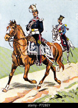 45 Officier et trompette De chevau-légers polonais de la Garde Stockfoto