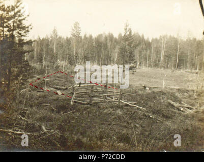 Русский: Вид открытой шахты Englisch: Ansicht des geöffneten Grube. 1919 178 Foto 069 - Ansicht des geöffneten Grube Stockfoto